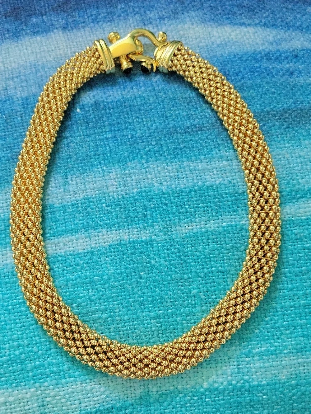 Faux Gold Rope Choker - Picture 4 of 4